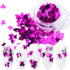 Nail Art DIY Maple Leaf Sequins - Laser Glitters Thin Paillette Flakes Stickers for Manicure Tips, 12 Boxes