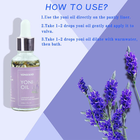yonisayo 2 Packs 100% (1 oz/30 ml) Yoni Essential Oil for Women, All Natural Feminine Intimate Deodorant Remove Odor