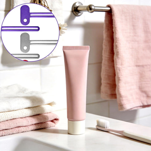 QfwdfcTrenz 6 Pcs Toothpaste Roller Squeezer Tool Metal Tube Squeezer Manual Toothpaste Tube Wringer for All Tubes