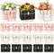mekueeex 24 Pack Flower Paper Gift Bag, Bouquet Portable Flower Handbag Box with
