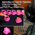 200PCS Heart Shaped Tattoo Ink Caps, Disposable Plastic Ink Cups with Base for Tattooing and Permanent Makeup