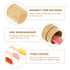 Healifty Bamboo Toothbrush Holder - Portable Wood Cover for Disposable Travel Toothbrushes, Rustic Organizer Kit