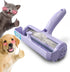Pet Hair Remover Roller, Dog & Cat Fur Remover with Self-Cleaning Base, Efficient Animal Hair Removal Tool, Purple