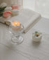 T-shin Candle,80G Lily of The Valley Shaped Scented Aesthetic Flower Shaped Soy Wax Aroma Decorative Candle for Table