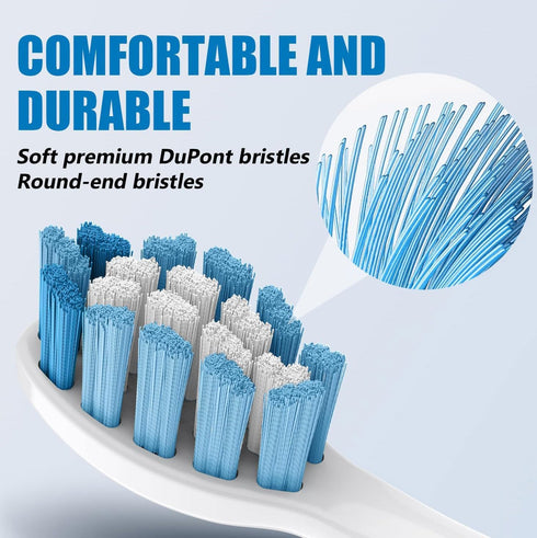 5-Star Sonicare Compatible Replacement Heads, Electric Toothbrush Heads, 4 Pack, Blue