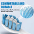 5-Star Sonicare Compatible Replacement Heads, Electric Toothbrush Heads, 4 Pack, Blue