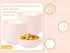 Nervure 50 Pack Pink Plastic Bowls with Gold Rim, 12oz Disposable Soup Bowls for Weddings, Parties, Everyday Use