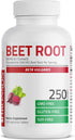 Bronson Beet Root Extra Strength (2000mg equivalent per serving) - Non-GMO, 250 Vegetarian Tablets