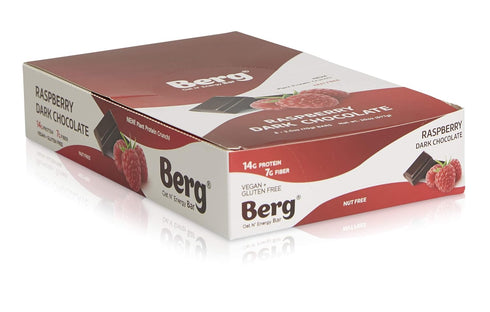 Berg Oat N' Energy Bar | Plant Based Protein Bar | Low Sugar, Healthy Snack Bar | Non-GMO, Gluten Free, Vegan | 2.5oz,