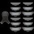 Silicone Eyelash Perming Tool Set, 13 Pieces, Includes 6 Pairs Curler Pads and Lash Y Brush