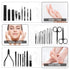 WOAMA 30-Piece Professional Manicure Set, Pedicure Kit, Stainless Steel Nail Kit for Women Men - Black