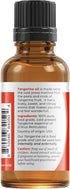 Viva Doria 100% Pure Tangerine Essential Oil, Undiluted, Food Grade, Cold Pressed, Made in USA, 30 mL