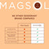 MAGSOL Natural Deodorant for Men & Women, Aluminum Free with Sweet Almond Oil & Beeswax, Baking Soda Free