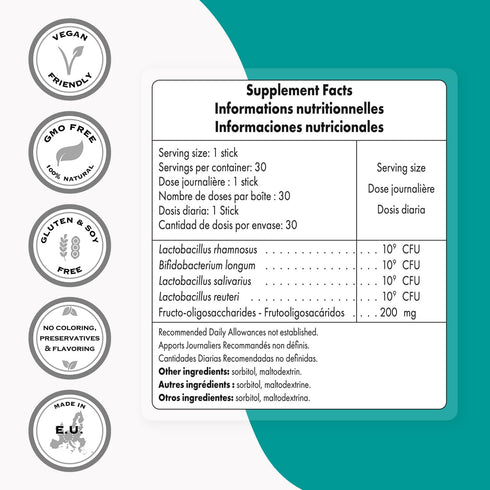 Supersmart - Oral Health Probiotics, 4 Billion CFU per Day, Dental Health & Bad Breath Treatment, 30 Sticks