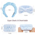 VELSCRUN 6 Pack Spa Headband, Makeup Headband, Face Wash Headband, Blue Sponge Hair Band for Women Gifts