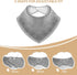 Lunluarai 3 Pack Adult Bibs for Seniors Men Women, Soft Cotton Absorbent Drooling Bibs, Adjustable Clothing Protector