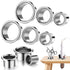 MorningRo 6 Pcs Stainless Steel Hair Tool Organizer 3.0 2.0 1.5, Blow Dryer,