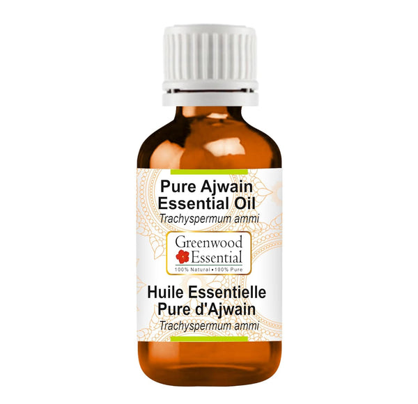 Pure Ajwain Essential Oil (Trachyspermum ammi) Steam Distilled 30ml (1 oz)