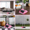 Pink Broom and Dustpan Set Combo for Home Office Kitchen, Broom with Dustpan (Pink)