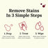 Chateau Spill Red Wine Stain Remover for Clothes, 25 Wipes for Stubborn Stains on Tablecloth, Carpet, Upholstery