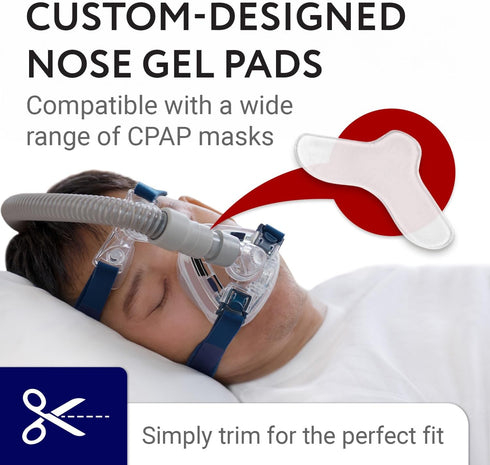 Impresa 5 Pack Nasal Pads for CPAP Mask - Comfort for Sleep Apnea, Customizable Trim-to-Fit Design
