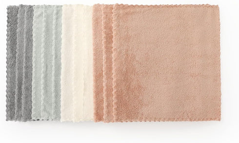 Neessno 12 Pack Kitchen,Window,Glass,car,11.8"11.8",(Multicolor) Cleaning Cloth,Ultra Soft Absorbent Quick Drying