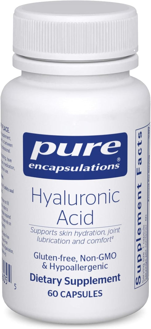 Pure Encapsulations Hyaluronic Acid for Skin Hydration, Joint Lubrication & Health* - 60 Capsules, Vegan & Non-GMO