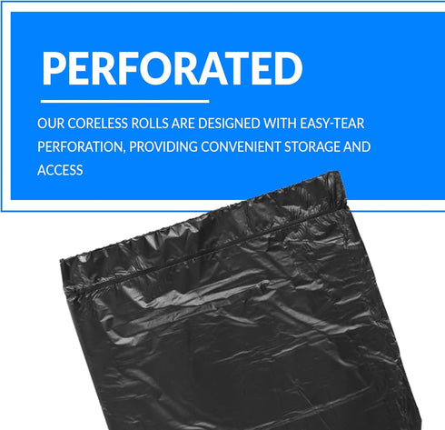 Reli. Heavy Duty Trash Bags - 55-60 Gallon, 50 Large Black Garbage Bags, Made in USA