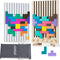 KUMUNI Wooden Tile Matching Game for Adults with Storage Bag Dementia Activities for