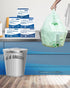 4-6 Gallon Compostable Trash Bags, 75 Count, Sturdy Biodegradable Garbage Bags with Handle