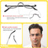 KoKoBin Half Reading Glasses, 2 Pairs Half Rim Metal Frame Glasses for Men and Women, Black+Gunmetal 2.25