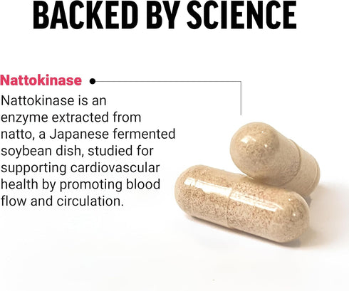FORCE FACTOR Nattokinase 2000 FU - Nattokinase Supplement for Heart Health and Blood Pressure Health, Blood Circulation