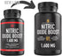 Nitric Oxide Booster Supplement, 1600mg Extra Strength L-Arginine, Citrulline Malate, Alpha-Ketoglutarate (60 Count)