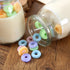 T-shin Jar,230G Pudding Cup Donut Shape Scented Candle Glass Perfume Floral Soy Wax Aesthetic Decorative Aroma Candle
