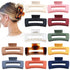 Sisiaipu 12 Pcs Large Hair Accessories, Jumbo Square Jaw Clips for Thick Hair, Bulk Clips for Women