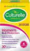Culturelle 4-in-1 Probiotics for Women, 30 Count, Daily Probiotic & Prebiotic for Digestive and Vaginal Health