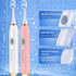 TSHAUBST 2 Pack 10 5 2 45 Electric Toothbrush for Adults, Travel Electric Toothbrush Includes Replacement Brush Heads