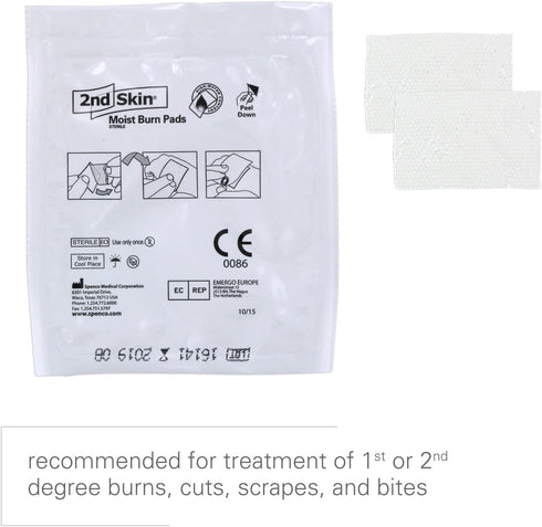 Spenco 2nd Skin Moist Burn Pads, Small (1.5 x 2 Inches), 6-Count