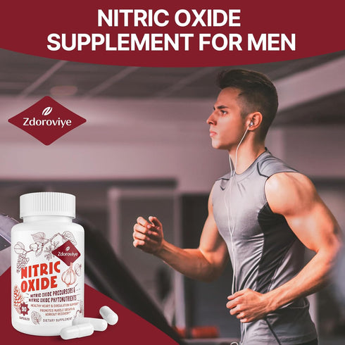 Nitric Oxide Supplement for Men 2,255mg Per Serving – 13 in 1 Nitric Oxide Precursor & Phytonutrients Complex, 90