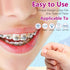 Preteen Kids Floss Threaders, Deep Clean Orthodontic Floss for Braces, 200PCS (4 Pack)