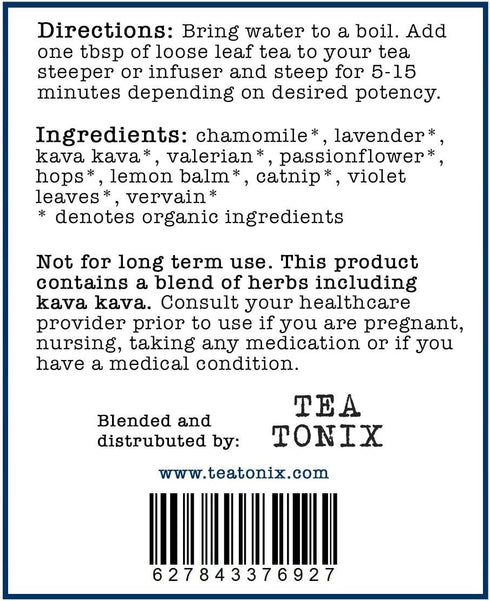 BE SLEEPY Bedtime Tea with Valerian, Chamomile, Lavender, and Kava, 40g - Caffeine Free Herbal Tea