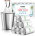 RayPard 120 Counts 1.2 Gallon Mini Drawstring Trash Bags, Strong Plastic Bags for Home Office Kitchen Bathroom