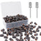 Rolybag Sanding Bands for Nail Drill - 100 Fine Sand Bands with Storage Box for 3/32" Nail Drill