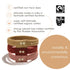Plastic-Free Flat Hair Ties - Organic Cotton Hair Ties Made from Plants for Women, Men, & Kids, 5ct