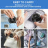 UV Toothbrush Sanitizer Holder, Portable Cleaner Case with Fan Drying, Rechargeable, Fits Most Electric & Manual