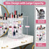 V-HANVER 360 Rotating Makeup Organizer, Large Capacity Acrylic Beauty Organizer with 8 Adjustable Layers for Vanity
