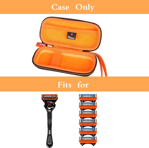 Mchoi Hard Carrying Case for Gillette Fusion5 Men’s Razor, Waterproof Black Travel Protective Case, Case Only