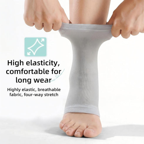 LHKQMYT (Grey,L(ShoeSize41-44)) one Compress Bamboo Foot Ankle Sleeves Neuropathy for Women- Premium Anti-Fatigue