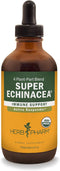 4 Oz Herb Pharm Certified Organic Super Echinacea Liquid Extract for Active Immune System Support