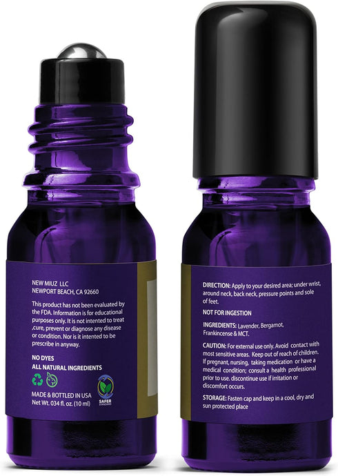 Sleep Well Roll On Essential Oil Anti Stress Calming Aromatherapy Stick Blend Lavender Bergamot Frankincense Destress